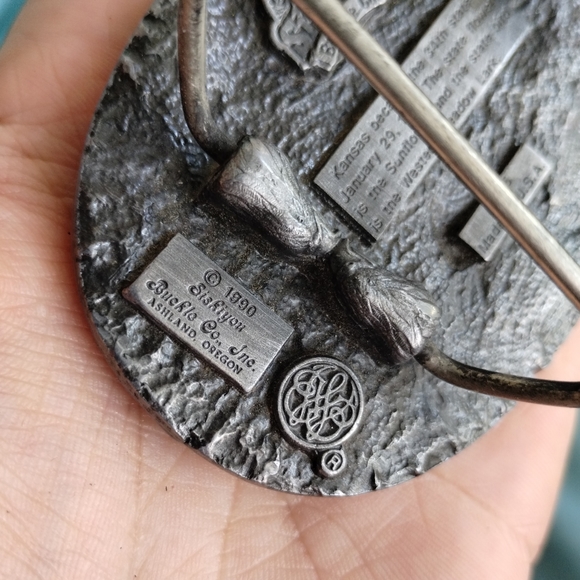 Vintage Kansas Belt Buckle - Picture 3 of 5